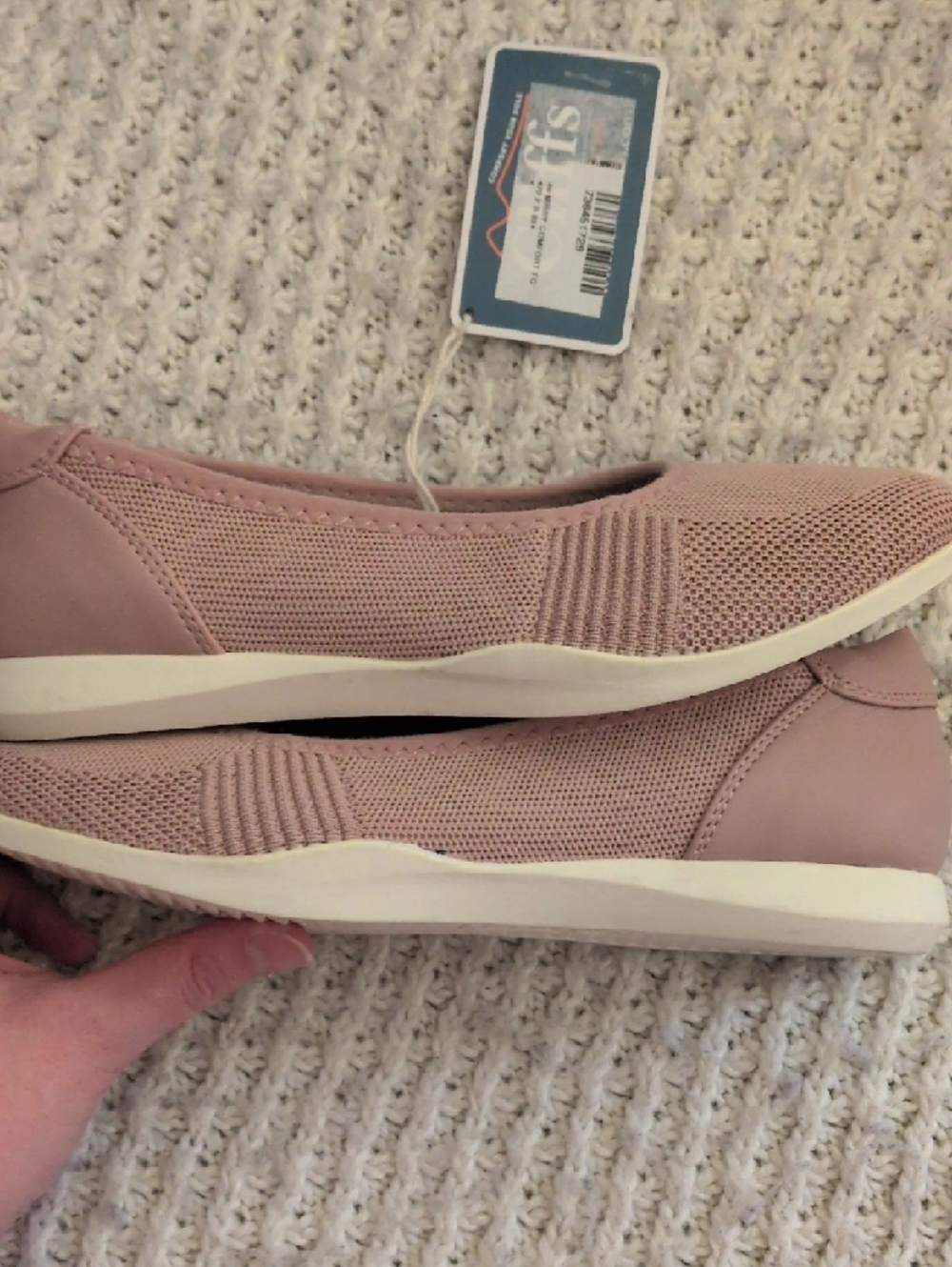 Cliffs by WHITE MOUNTAIN Pink Knit Pavlina Comfort Flats Size 6 NEW NWT - Picture 14 of 15